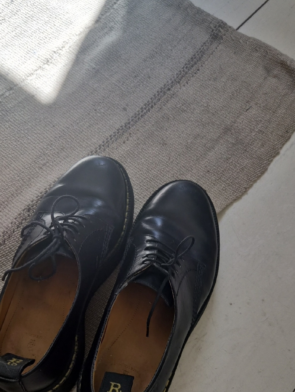 R13 Classic Black Leather Womens's Derby Shoes